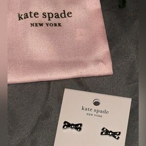 Kate Spade Silver Bow Stud Earrings